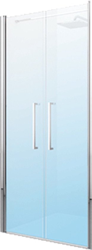 Star 2.0 parete doccia due ante a soffietto 66x72 profilo cromato e vetro trasparente codice prod: STA2S66-1B Novellini