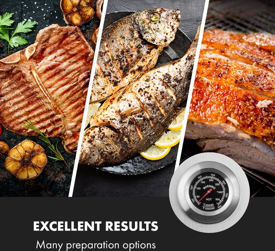 Klarstein 2-In-1 Draaispitgrill Met Motor, Grill Met Draaiend Spit, Grote Spitgrill Voor Speenvarken, Grill Met Kijkvenster, Spitgrill Met Roestvrijstalen Rooster, Grote Houtskoolgrill Met Vloerrollen van Merkloos — afbeelding 3