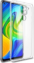 IMAK Hoesje - Geschikt voor Xiaomi Redmi Note 9 Hoesje - IMAK TPU Back Cover - Transparant
