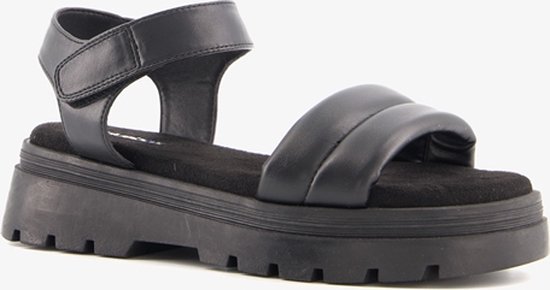 Blue Box dames sandalen met plateauzool zwart Maat 36 bol