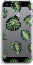 Case Company® - Hoesje geschikt voor iPhone 5 / 5S / SE (2016) hoesje - Tropische bladeren - Soft Cover Telefoonhoesje - Bescherming aan alle Kanten en Schermrand