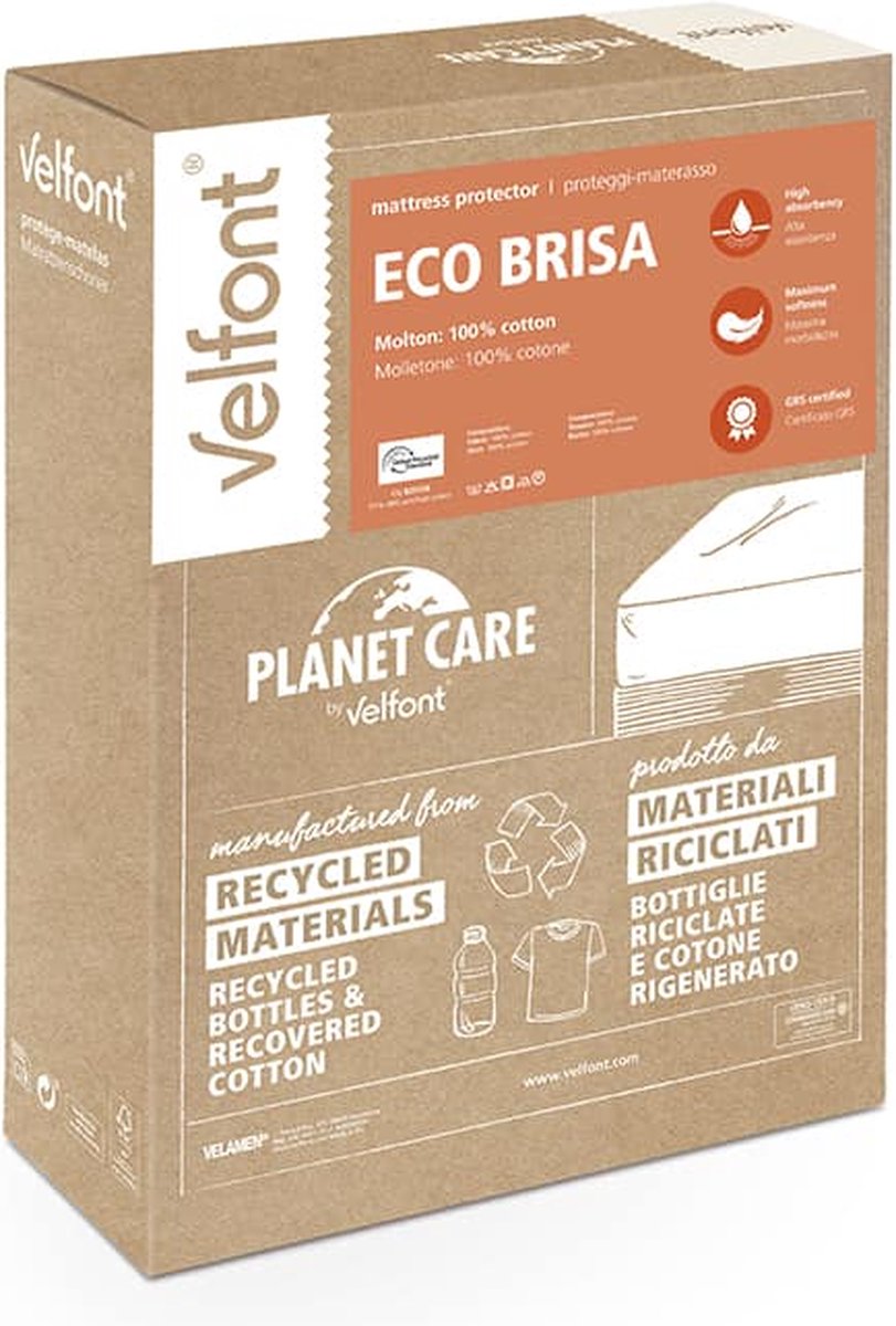 Velfont - Eco Brisa - Matrasbeschermer - Molton - 80 x 220