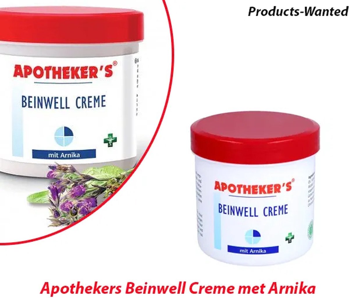 2-Potten Apothekers Beinwell Creme met Arnika 250ml