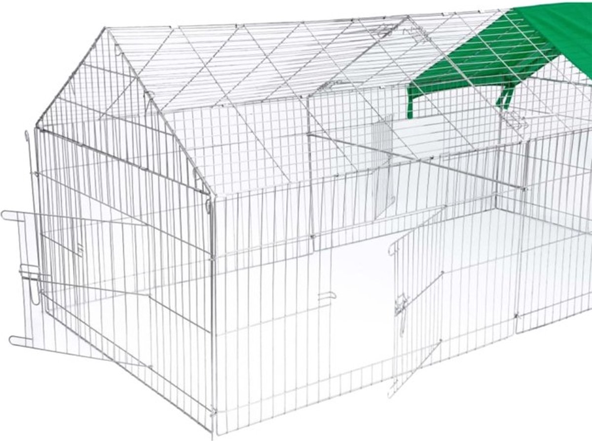 @Pet Buitenren voor huisdieren - Luxe XL - 220 x 95 x 103 cm - Metaal thumbnail 5
