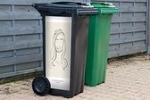 Container sticker Vrouwen - Quotes - Line art - Tekst - 44x98 cm - Kliko sticker
