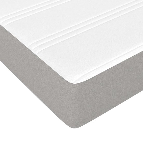 vidaXL-Boxspring-met-matras-stof-lichtgrijs-140x190-cm