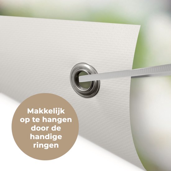 Décoration murale murale d'extérieur Cheval - Fleur - Printemps - 80x160 cm