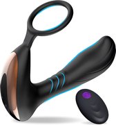 Yonovo® Prostaat vibrator Pro voor mannen - Cockring - Anaal Anale seksspeeltjes - Buttplug - zwart