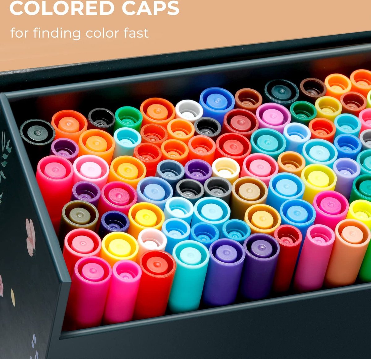 Ohuhu Dual Tip Brush markers – waterbasis - Paper-friendly - set van 120 Brush & Fine | Be Creative Shop