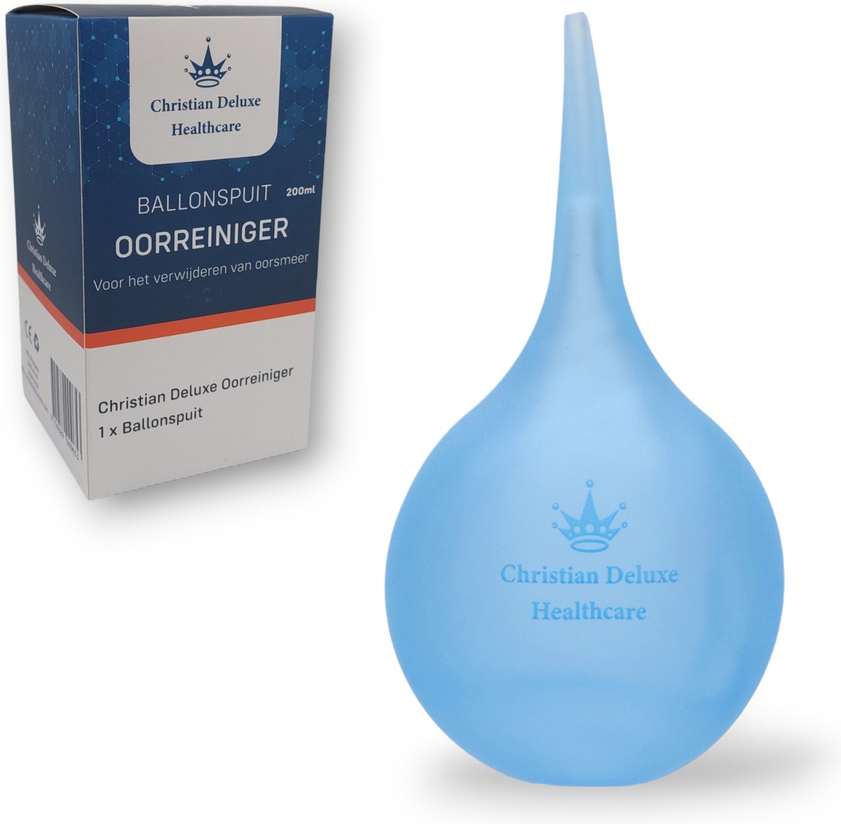 Goedkoopste Christian Deluxe® Ballonspuit Oorreiniger - Oorsmeer Verwijderaar - Oorspuit - Oren Uitspuiten – Babyproof