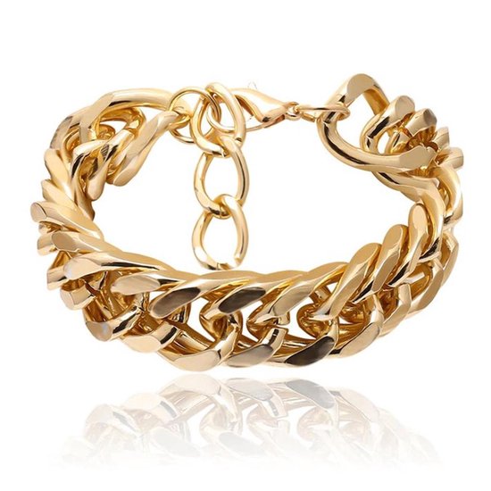 Sorprese armband - Gold AU - armband dames - 16-21 cm - cadeau - Model H