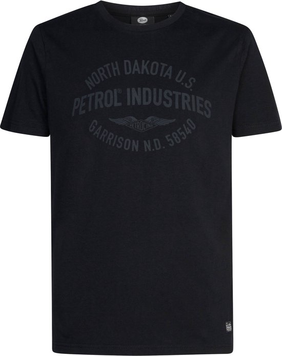 Petrol Industries - Heren Logo T-Shirt Stanley - Zwart - Maat L