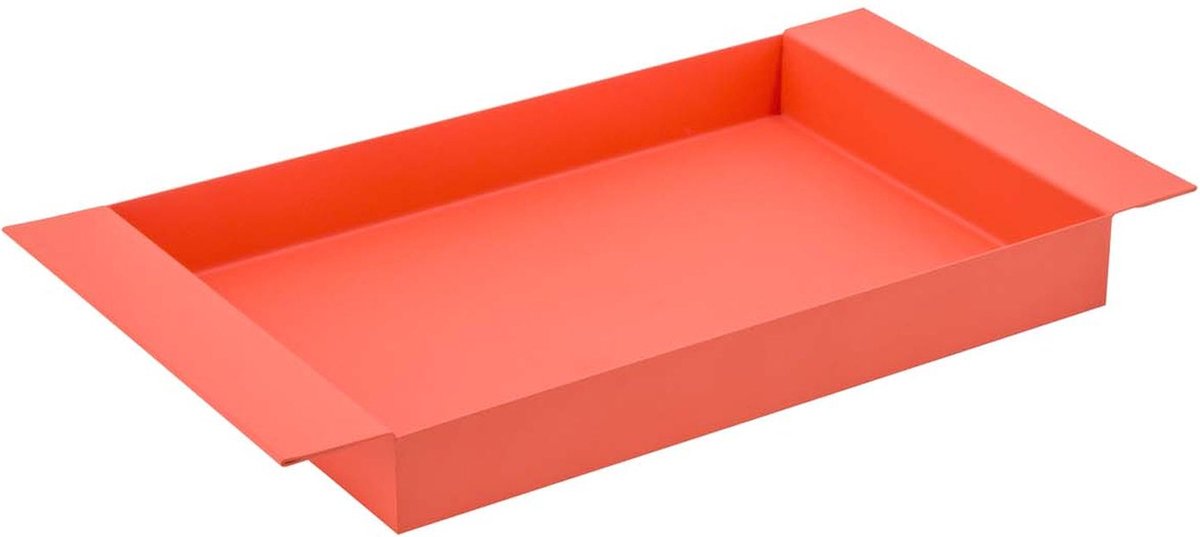 Remember - Dienblad Ryo Klein Coral 27 x 47 cm - Metaal - Oranje