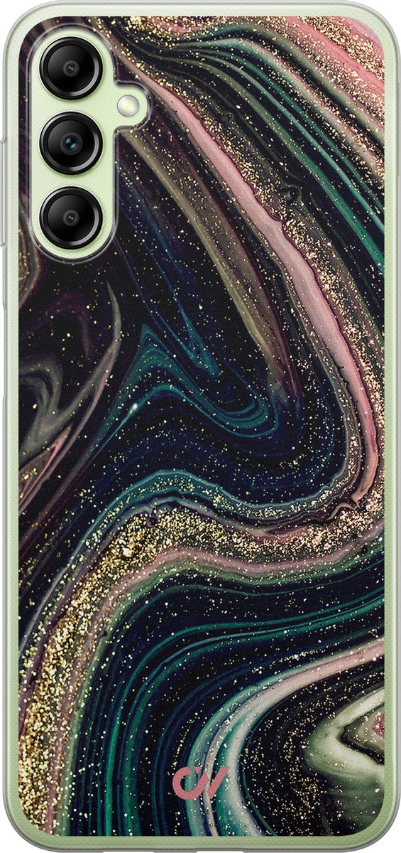 Hoesje geschikt voor Samsung Galaxy A14 5G hoesje - Marble Twilight - - Multi - - Casevibes