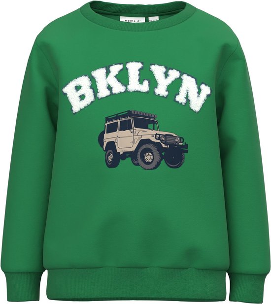 Name it sweater jongens - groen - NMMkonrad - maat 116