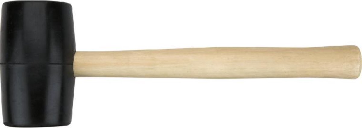 Topex - Rubber Hamer - 63 mm - 680 g - Houten Steel
