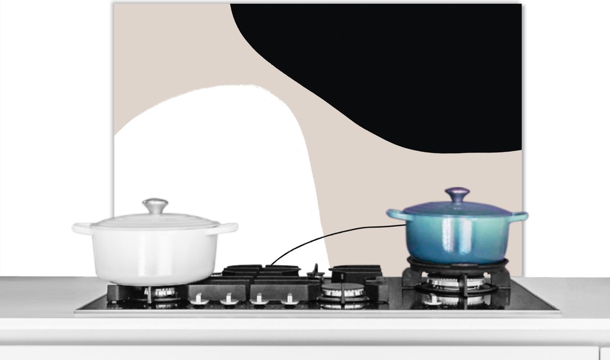 Spatscherm keuken - Abstract - Design - Vormen - Keuken - 80x55 cm - Achterwand keuken - Spatscherm