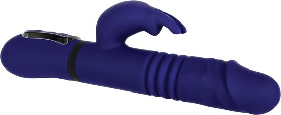 Evolved - Vibromasseur Lapin Tout en Un - Bleu Royal