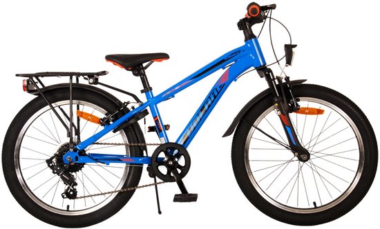 Volare Cross Kinderfiets - Jongens - 20 inch - Blauw - 6 versnellingen