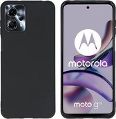 iMoshion Hoesje Geschikt voor Motorola Moto G23 / Moto G13 Hoesje Siliconen - iMoshion Color Backcover - Zwart