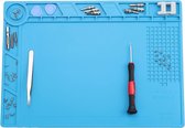 Soldeermat antistatische siliconen werkmat magnetische elektronica reparatiemat voor het repareren van horloges, telefoons, laptops, 350 mm x 250 mm