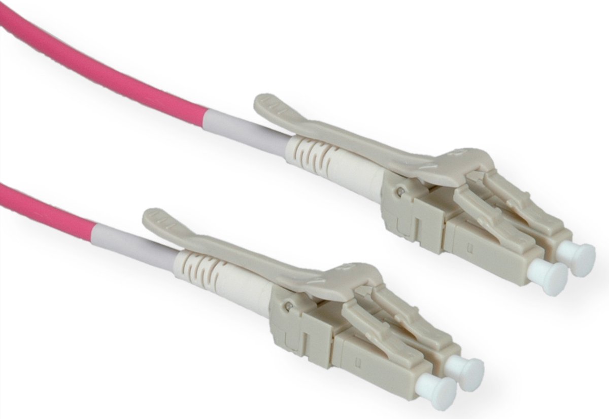 ROLINE glasvezelkabel 50/125µm OM4, LC/LC, Low-Loss connector, violet, 5 m