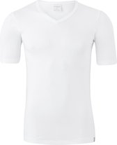 Schiesser 95/5 - heren T-shirt V-hals - wit -  Maat M