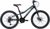 Bikestar hardtail MTB 21speed 24inch zwart/blauw