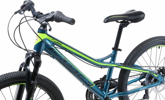 Bikestar hardtail MTB 21speed 24inch blauw/rood van Bikestar — afbeelding 4