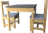 Ensemble de jardin pour enfants Table en bois avec 2 chaises - Table de pique-nique - Bois FSC - Produit UE