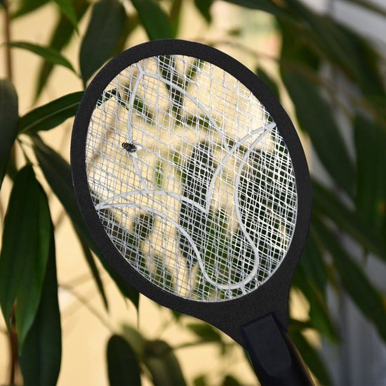 Vliegenmepper elektrisch op batterijen - Racket tegen vliegen ...