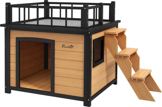 Hondenhok - Buiten - Bench - Ren - Weerbestendig - Kennel - Rek - Hout