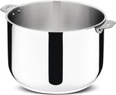 Bol.com Kookpan 26 cm roestvrij staal 18/10 hoogwaardig stapelbaar voor inductie-oven gemaakt in Italië. aanbieding
