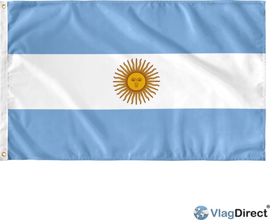 VlagDirect - Drapeau argentin - drapeau argentine - 90 x 150 cm.