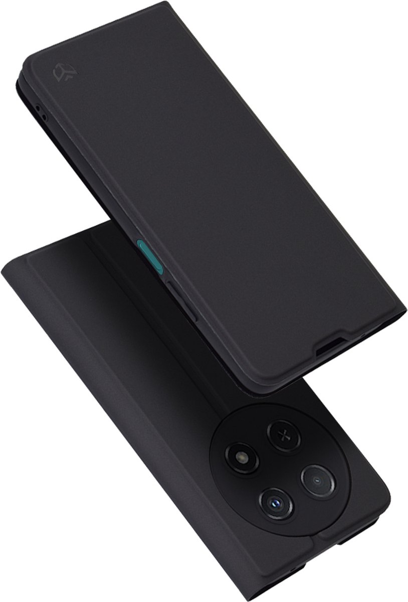 Techsuit Magskin Book Wallet Case hoesje voor Huawei nova 12i - Zwart