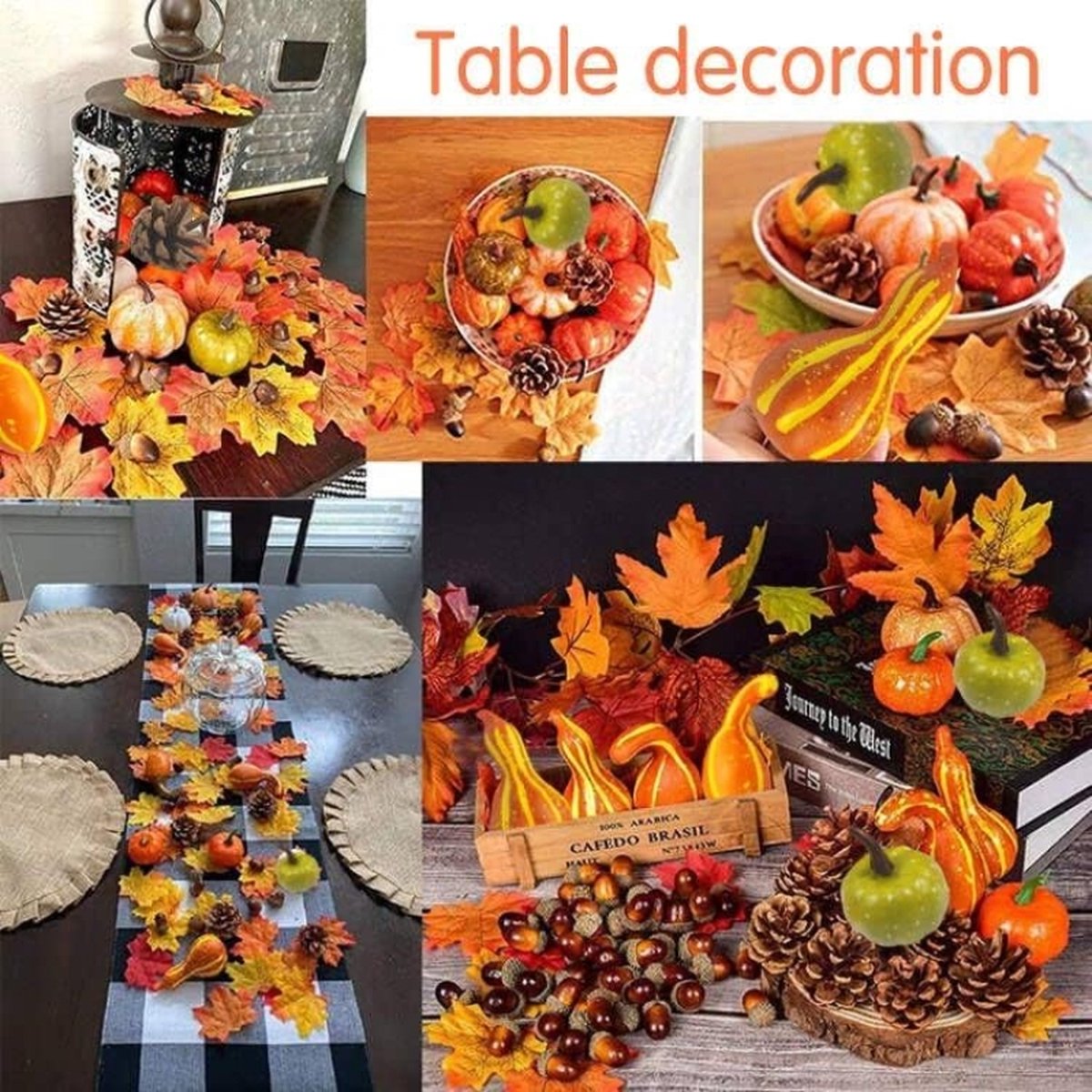 18 Pendentifs Feuilles D'Érable En Bois + Corde Chanvre 5m | Décoration Automne, Mariage, Fête - 9