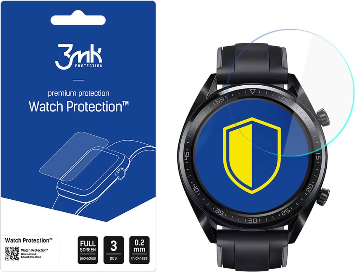 Huawei WATCH GT - 3mk Watch Protection v. FlexibleGlass Lite