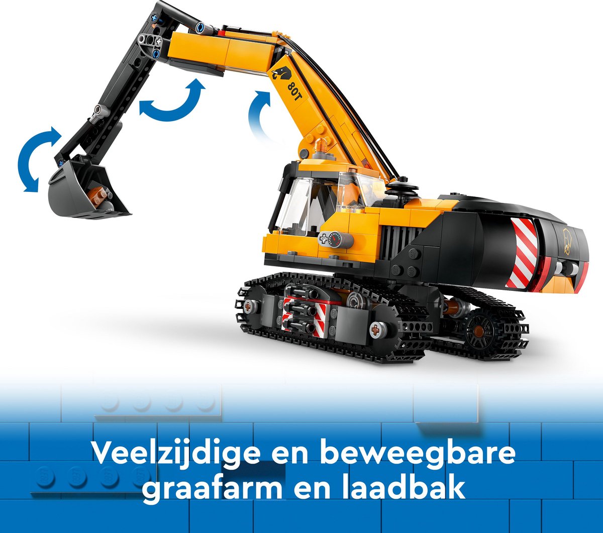 LEGO City Gele graafmachine Voertuig Speelgoed voor Kinderen 60420 — cadeau in Spellen & Speelgoed - foto 5