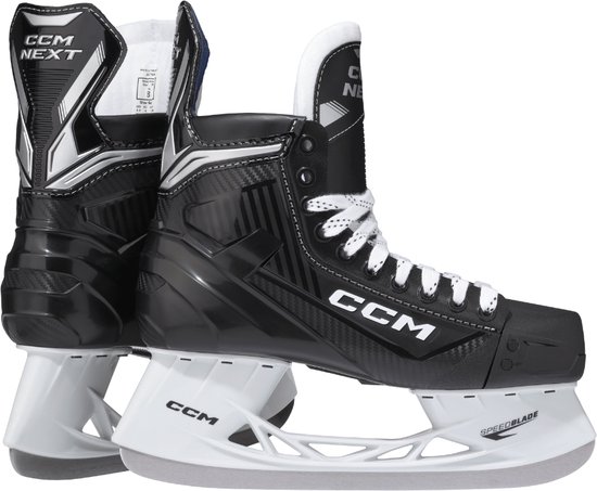 CCM – Next – IJshockeyschaatsen – Schaatsen kinderen – Zwart – Comfortabel & Stabiel Recreatief Gebruik – Regular Fit – Maat EU 40.5
