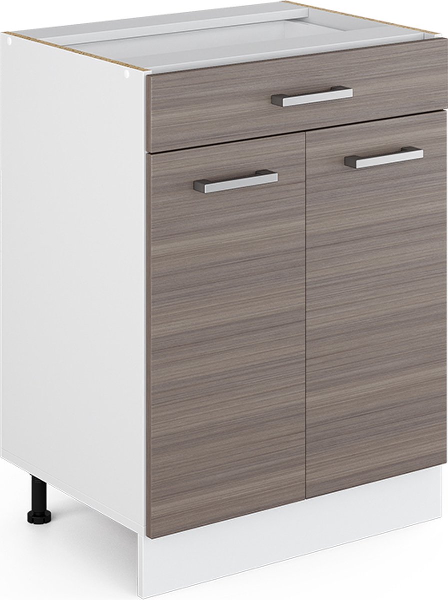Vicco R-Line Universele onderkast – 60 cm met laden, zonder werkblad Grijs