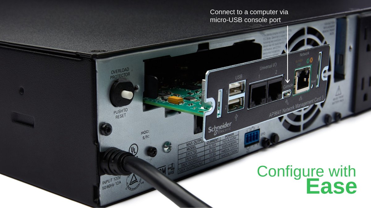 APC AP9641 Smart-UPS Netwerk Management Card met omgevings bewaking (gen3)