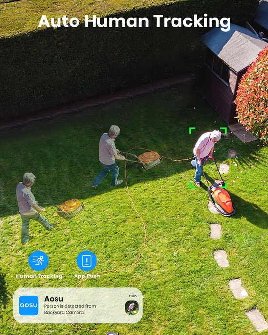 3K Bewakingscamera voor Buiten - Draadloze 5 MP WIFI Met Nachtzicht en Bewegingsmelder van Merkloos — afbeelding 2