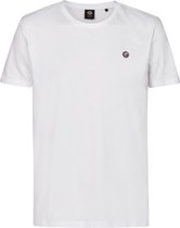 Petrol Industries Heren T-shirt - Katoen - Ronde Hals - Korte Mouwen - Basis Shirt - Herenkleding - Wit - Maat L