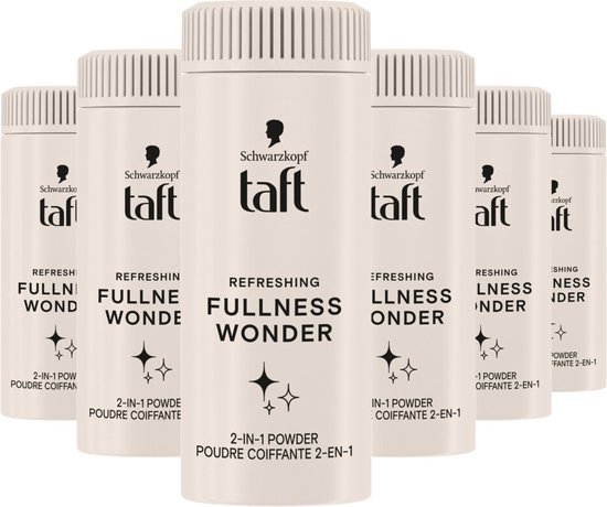 Taft Refreshing Fullness Wonder Powder – Haarstyling - Volume Poeder - Frisheid - Anti-Grease – Voordeelverpakking - 6x 10g