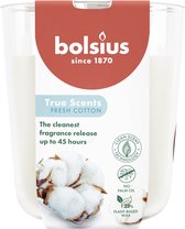 Bolsius - True Scents - 4 Geurkaarsen - Fresh Cotton - Voordeelverpakking - Geur Kaars