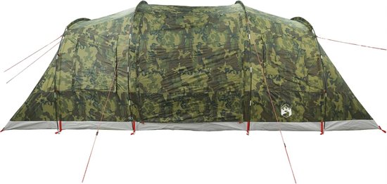 vidaXL - Tente tunnel - 4 personnes - imperméable - camouflage