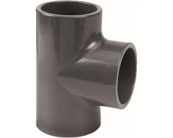 Druk PVC t-stuk 90gr - 40mm - 16 bar