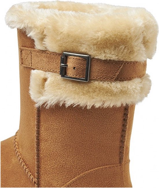 Cha Boots Gevoerde Boots Dames Tibet Art Black CHA Label Sand In