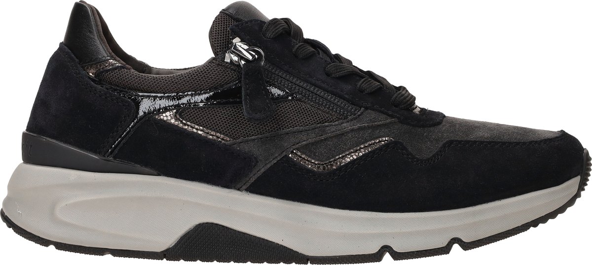 Gabor Rollingsoft Veterschoenen Laag - zwart