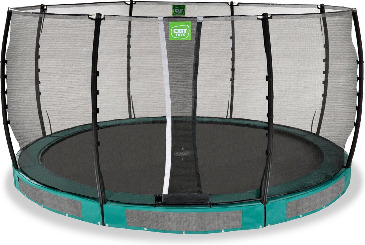 EXIT Allure Classic inground trampoline ø427cm - groen